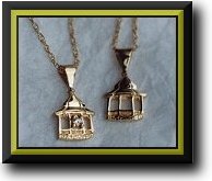 Gazebo Pendents with a Diamond or Birthstone Blowup